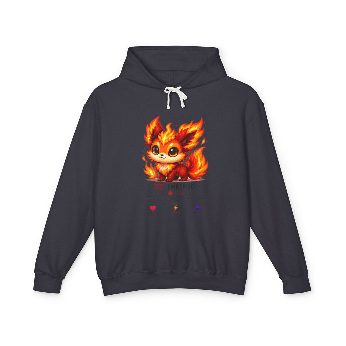 Emberoo #02 — Fire | Kawaii Hoodie