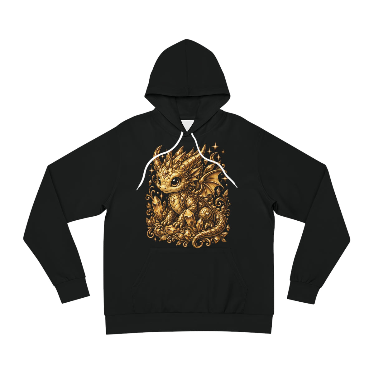Crystara #12 — Crystal | Black & Gold Collector’s Edition AOP Hoodie