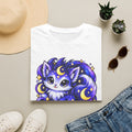 Moonlit Kitty T‑Shirt — Cute Lunar Cat Graphic Tee
