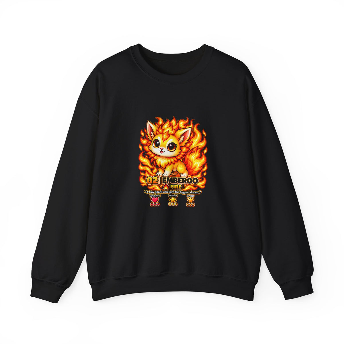 Emberoo #02 — Fire | Kawaii Sweatshirt