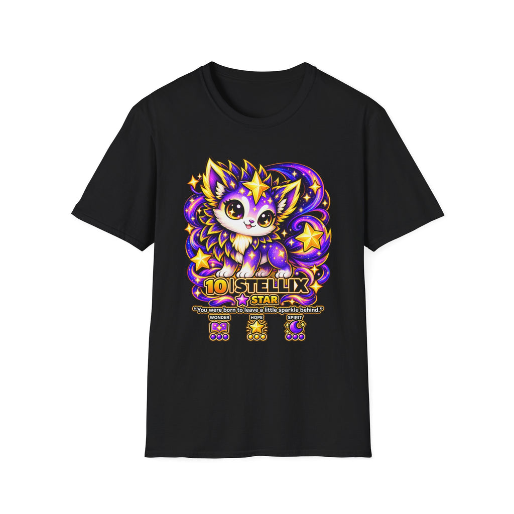 Magic Star Kitty T-Shirt — Cute Cosmic Cat Graphic Tee
