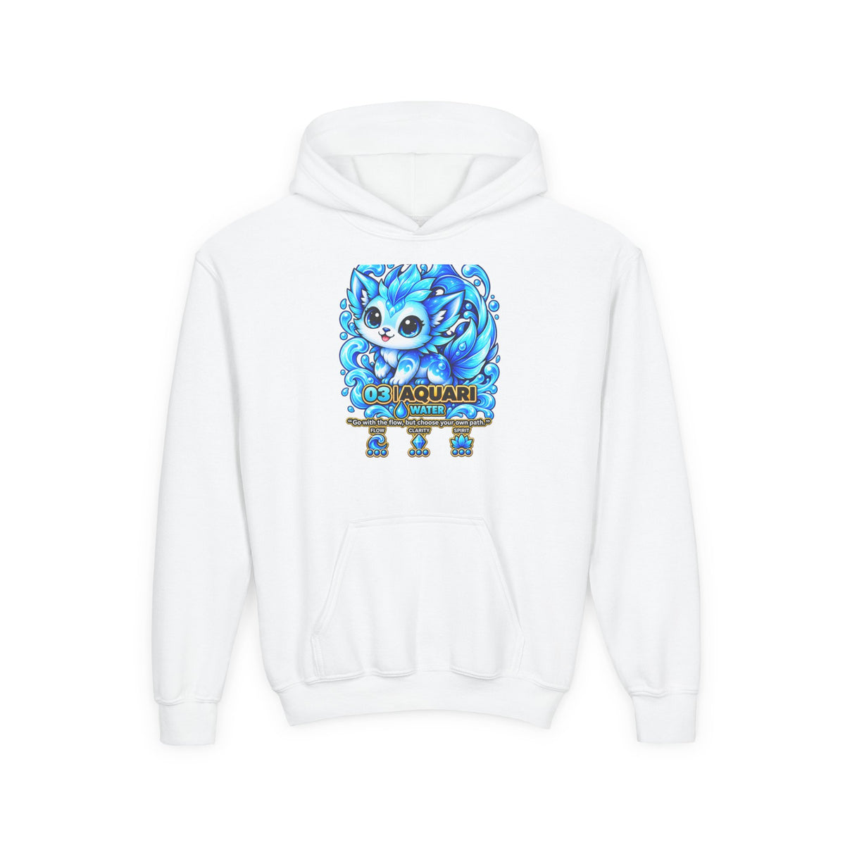 Aquari #03 — Water | Kawaii Hoodie