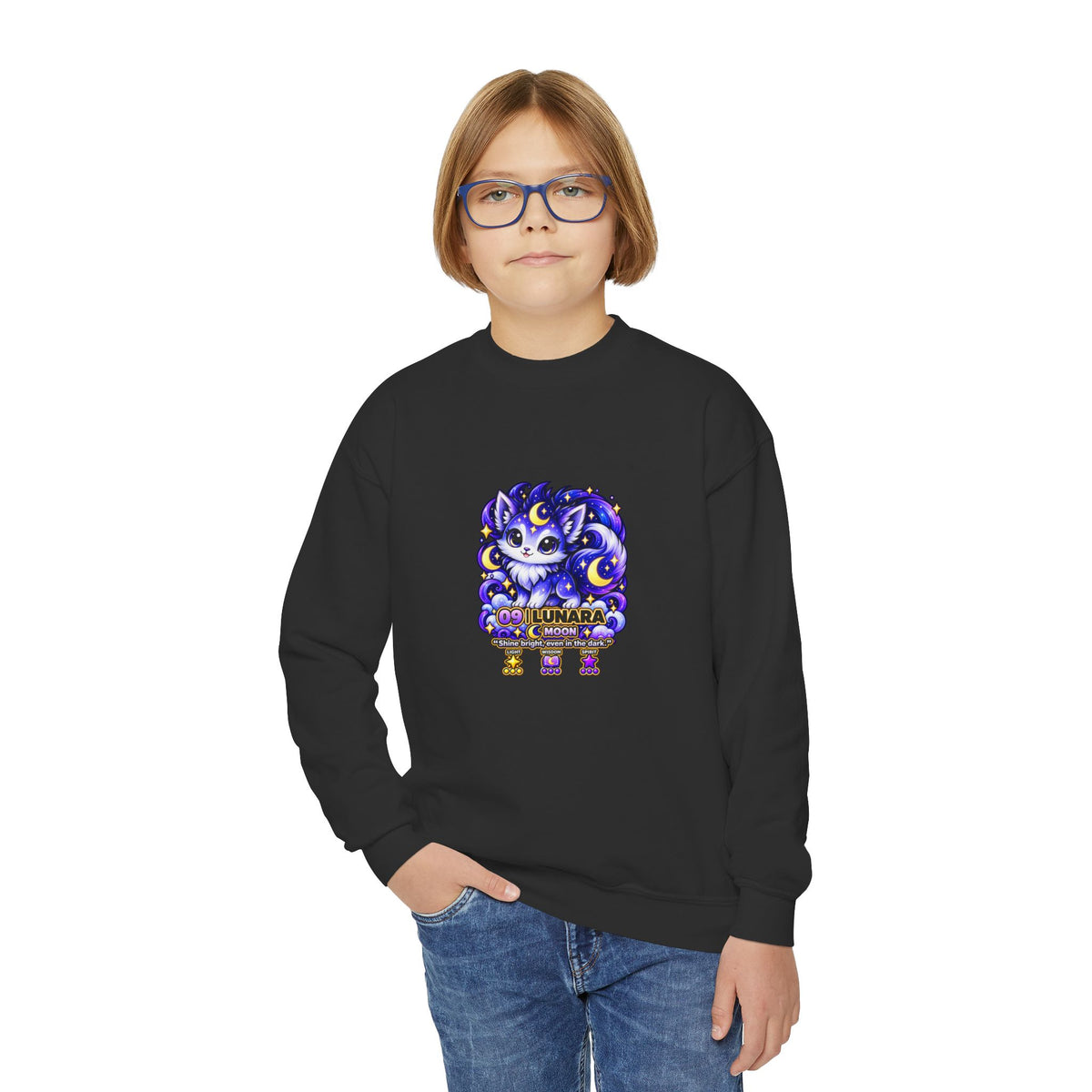 Lunara #09 — Moon | Kawaii Sweatshirt