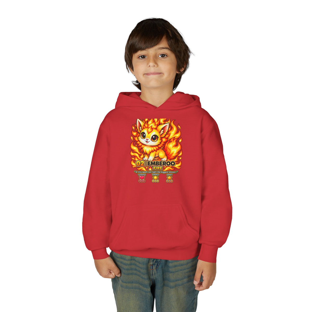 Emberoo #02 — Fire | Kawaii Hoodie