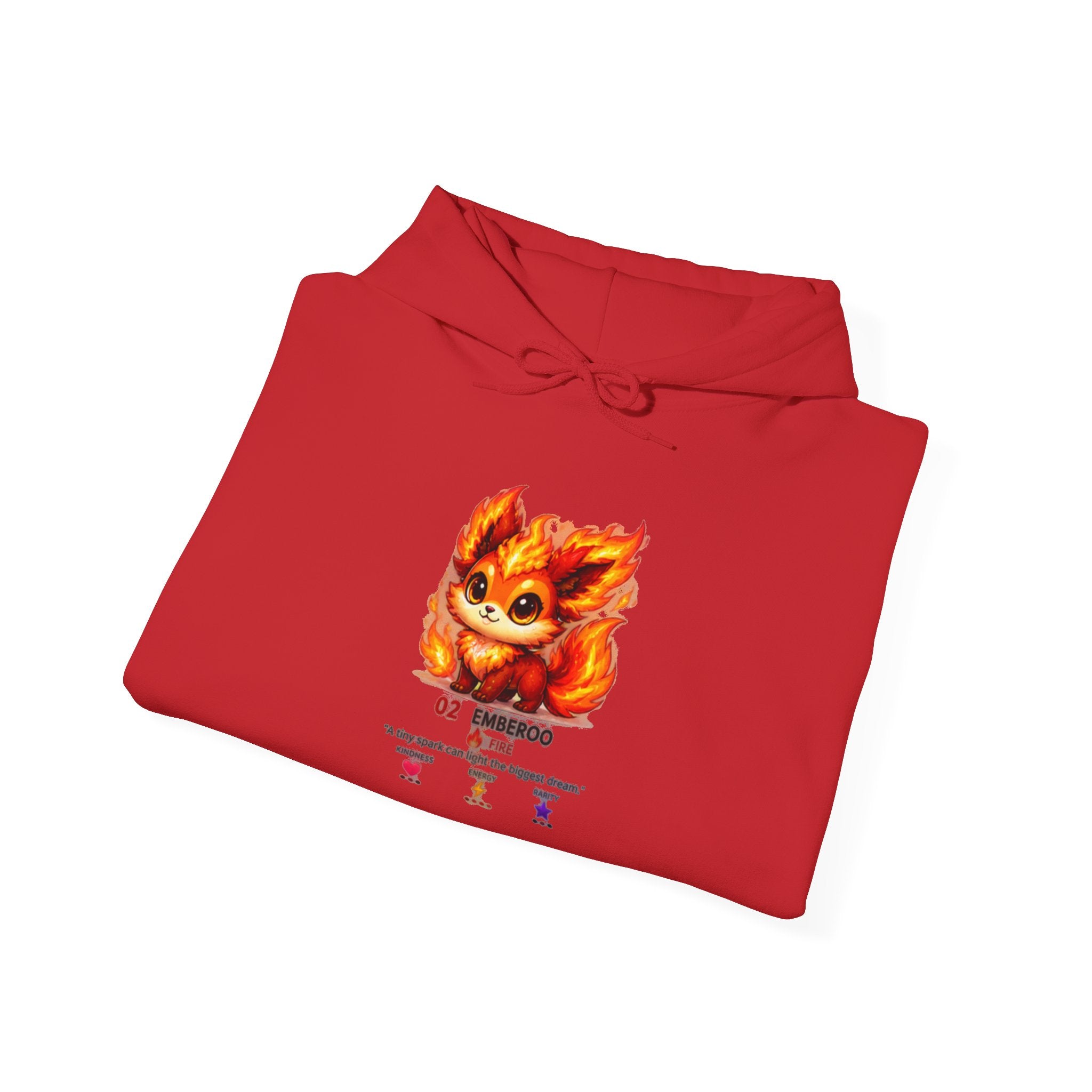 Emberoo #02 — Fire | Kawaii Hoodie