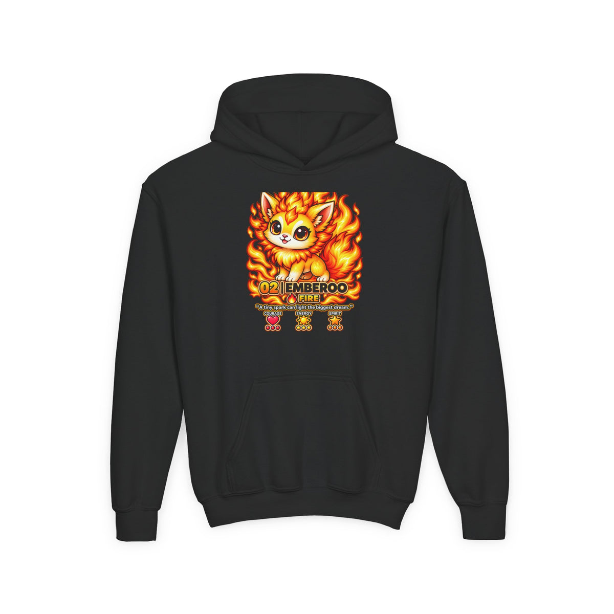 Emberoo #02 — Fire | Kawaii Hoodie