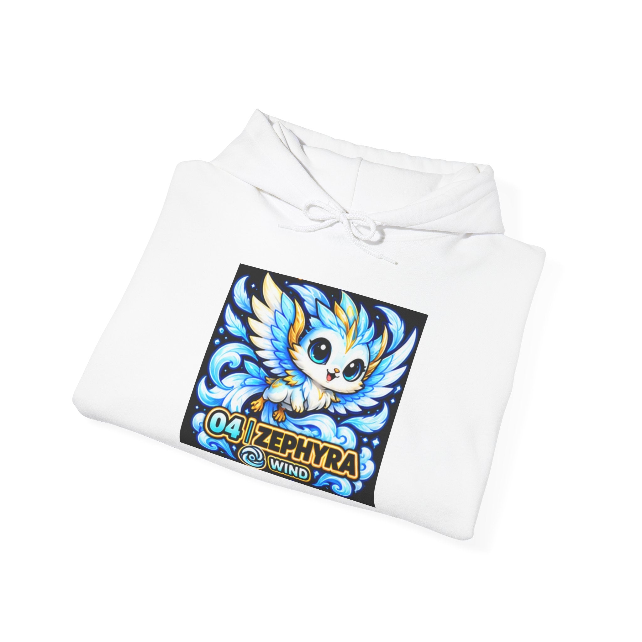 Zephyra Wind Sprite Hoodie — Cute Fantasy Creature Graphic Sweatshirt