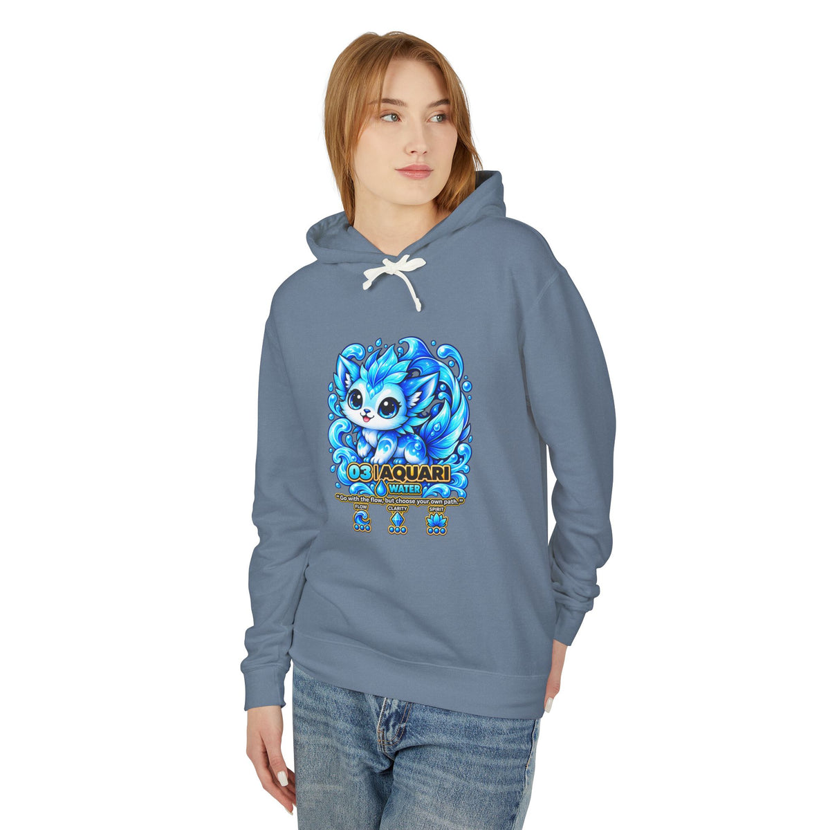 Aquari #03 — Water | Kawaii Hoodie