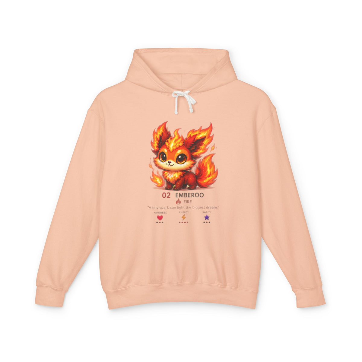 Emberoo #02 — Fire | Kawaii Hoodie