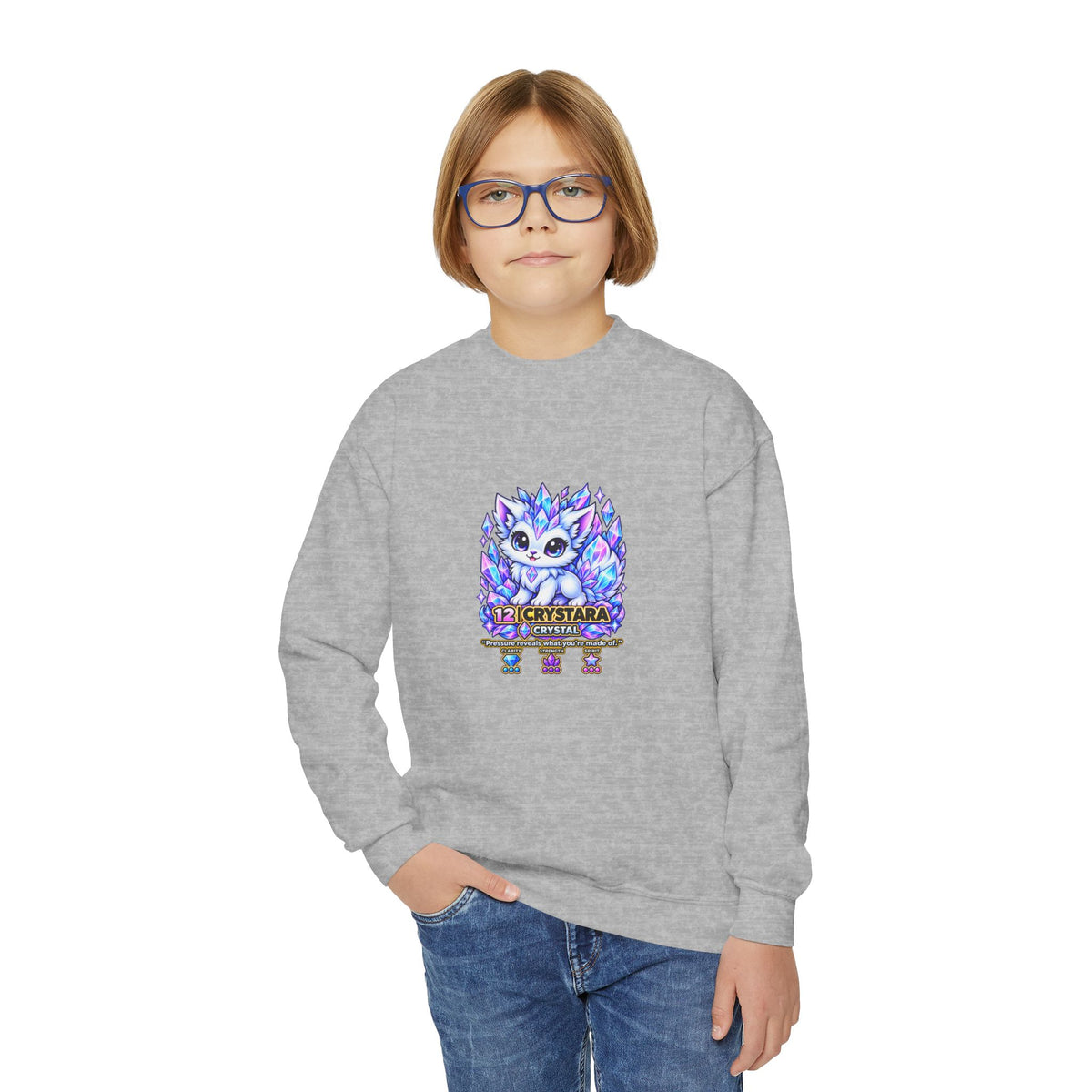 Crystara #12 — Crystal | Kawaii Sweatshirt