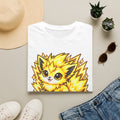 Cute Electric Fox T‑Shirt – “Voltzi” Lightning Pet Graphic Tee