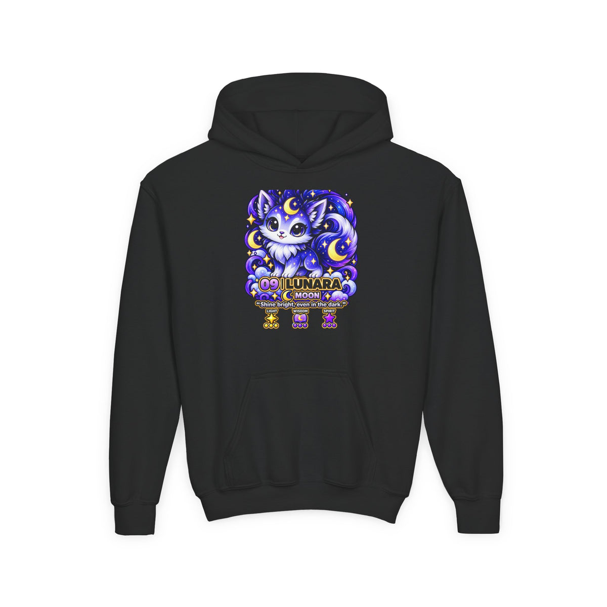Lunara #09 — Moon | Kawaii Hoodie