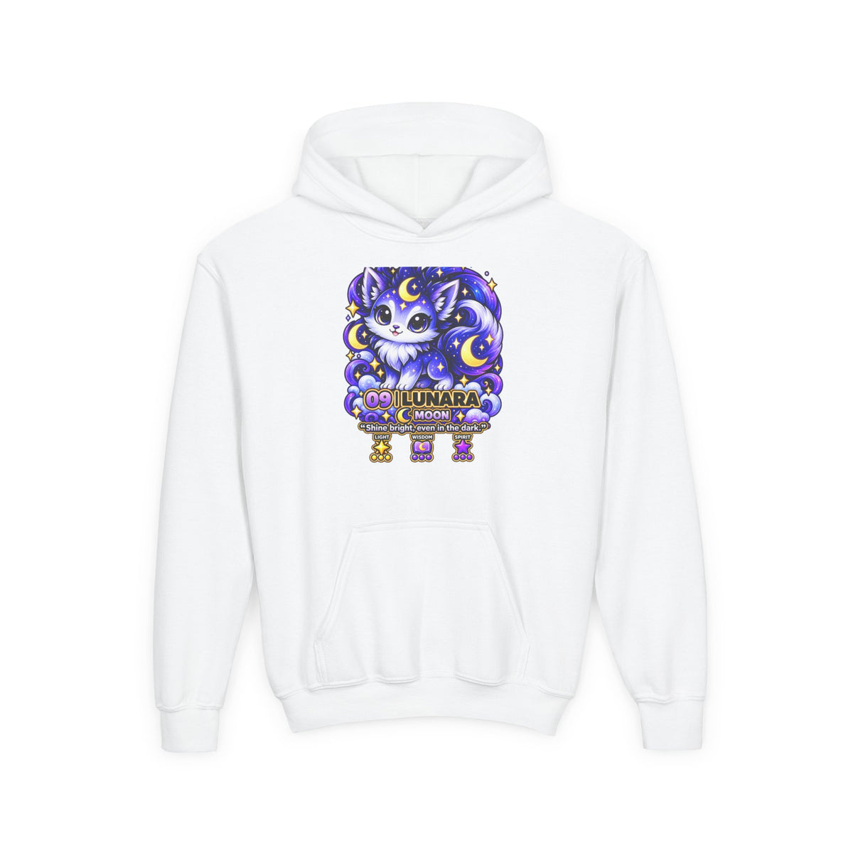 Lunara #09 — Moon | Kawaii Hoodie