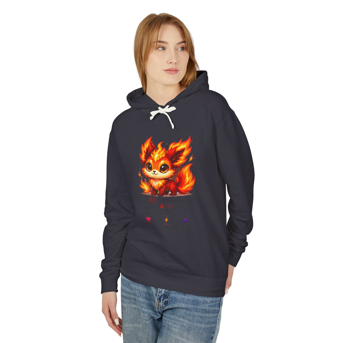 Emberoo #02 — Fire | Kawaii Hoodie