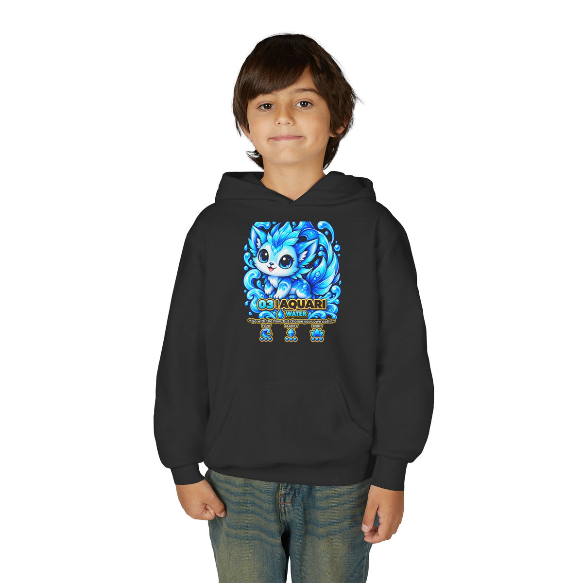 Aquari #03 — Water | Kawaii Hoodie