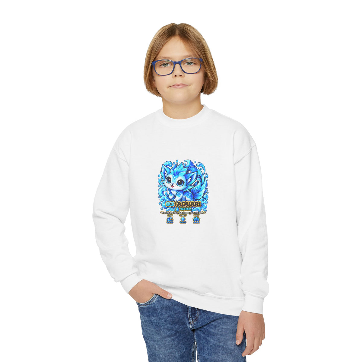 Aquari #03 — Water | Kawaii Sweatshirt