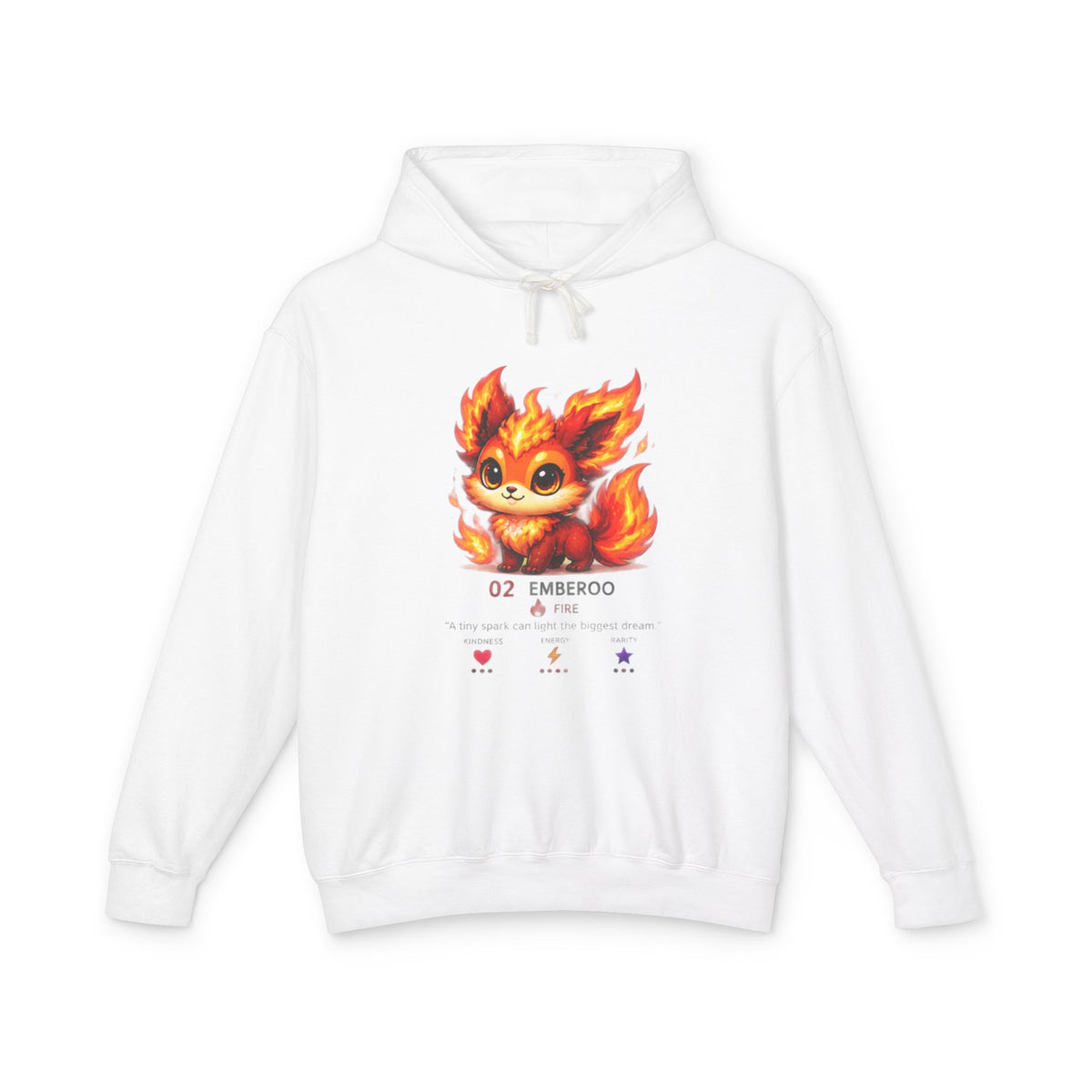Emberoo #02 — Fire | Kawaii Hoodie