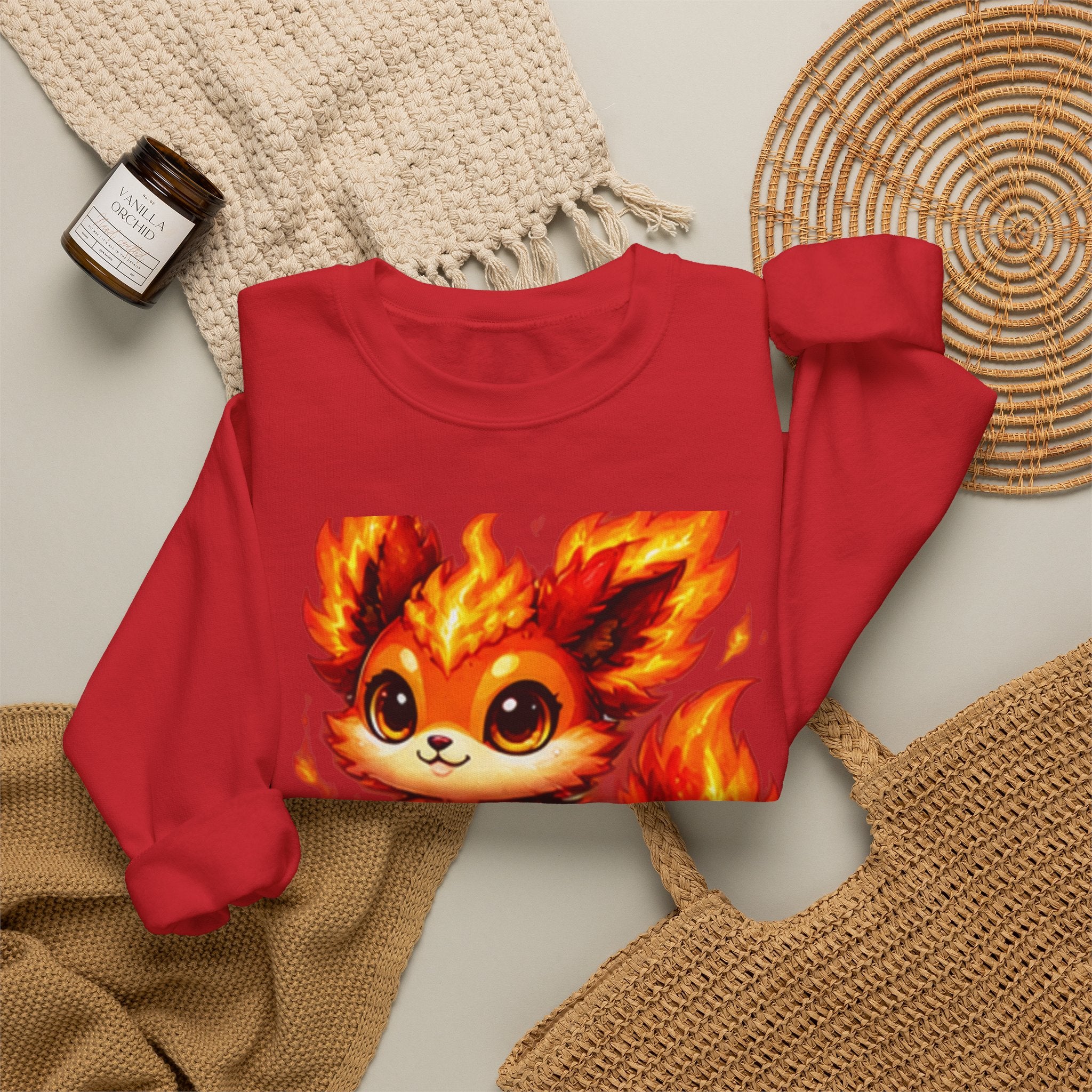 Emberoo #02 — Fire | Kawaii Sweatshirt
