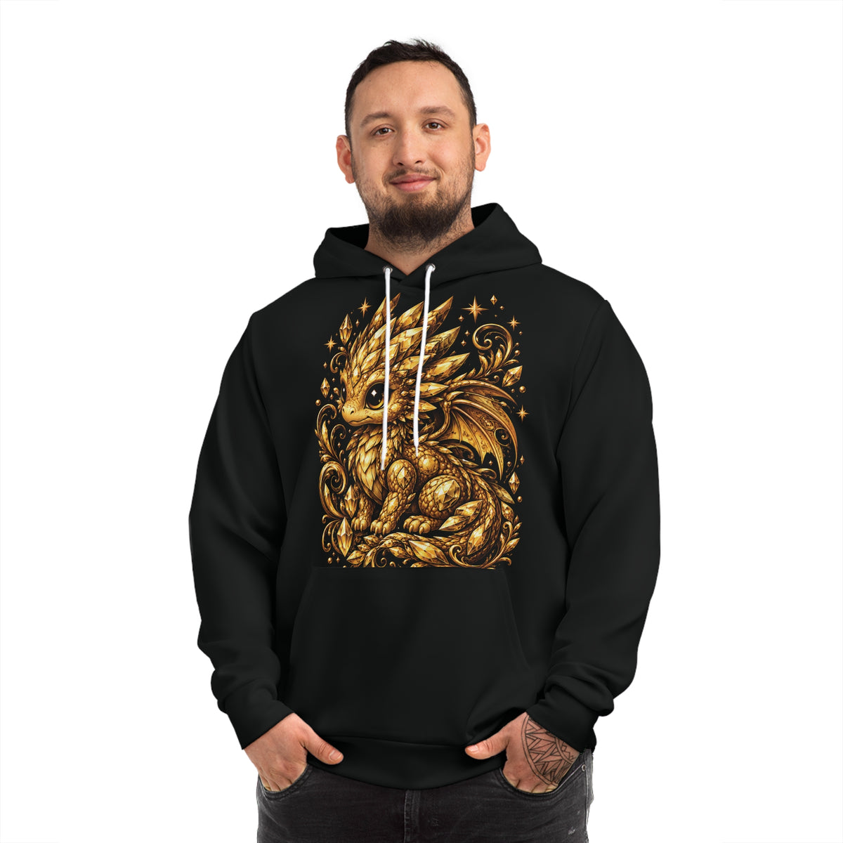 Voltzi #05 — Lightning | Black & Gold Collector’s Edition AOP Hoodie