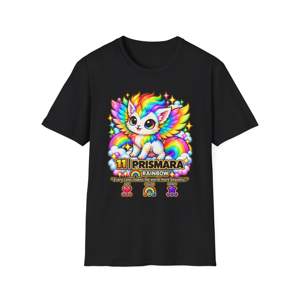 Rainbow Prismara Cute Kitty T‑Shirt