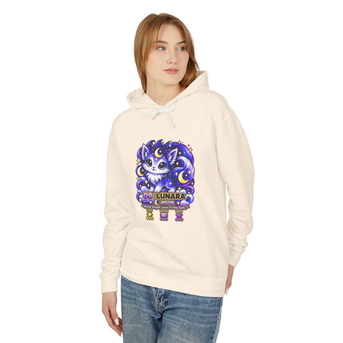 Lunara #09 — Moon | Kawaii Hoodie