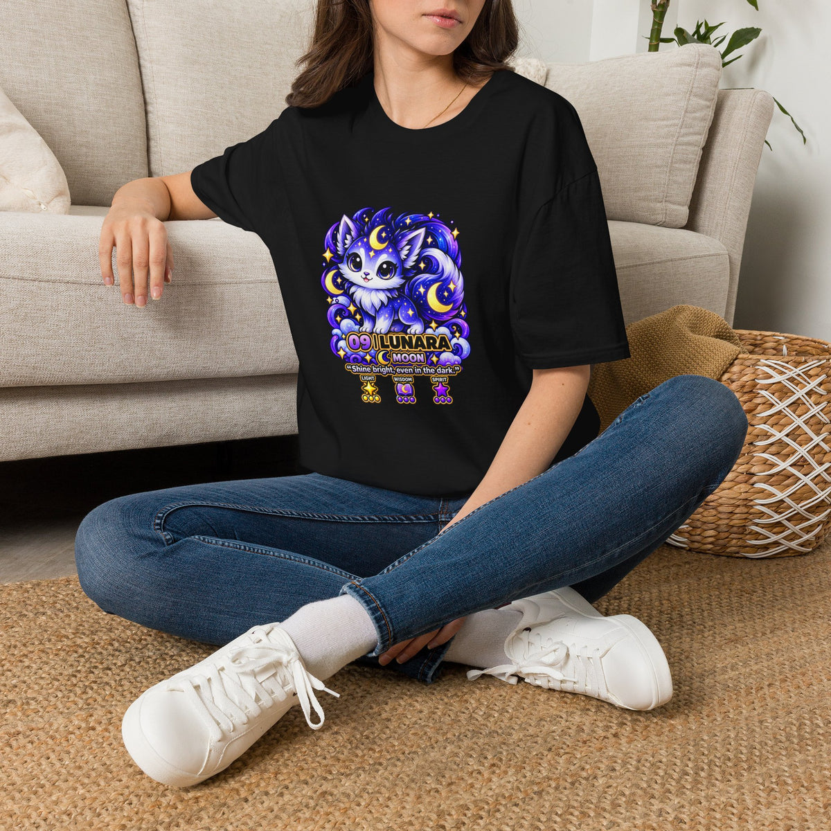 Lunara #09 — Moon | Kawaii T-Shirt