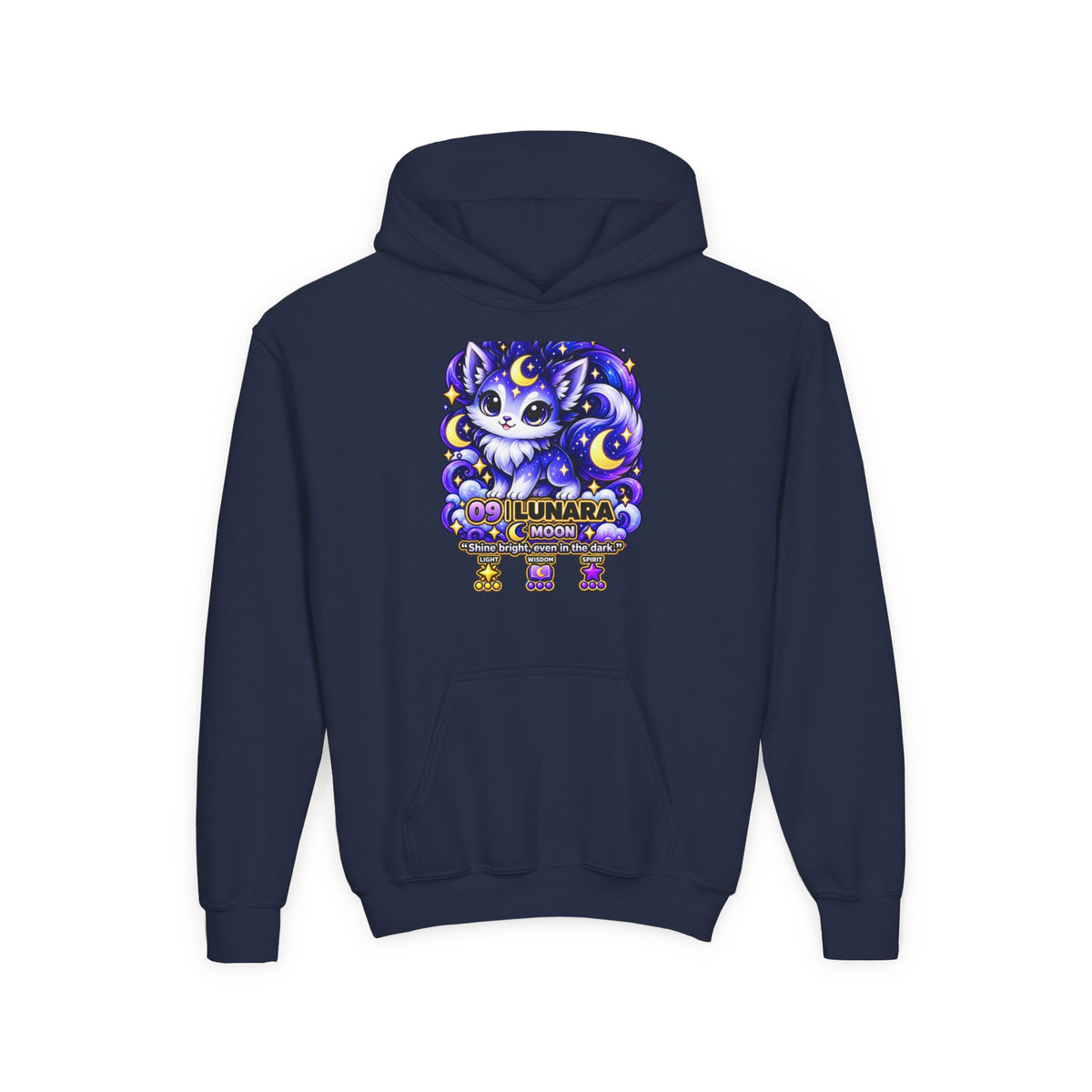 Lunara #09 — Moon | Kawaii Hoodie