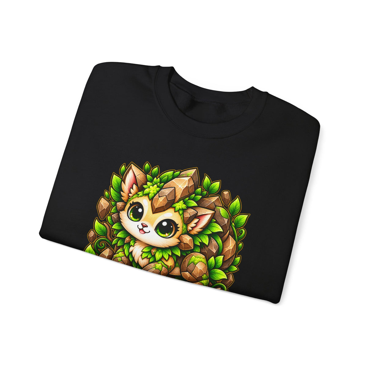 Crewneck Sweatshirt — TerraNox "Earth" Cute Forest Cat Gamer Design