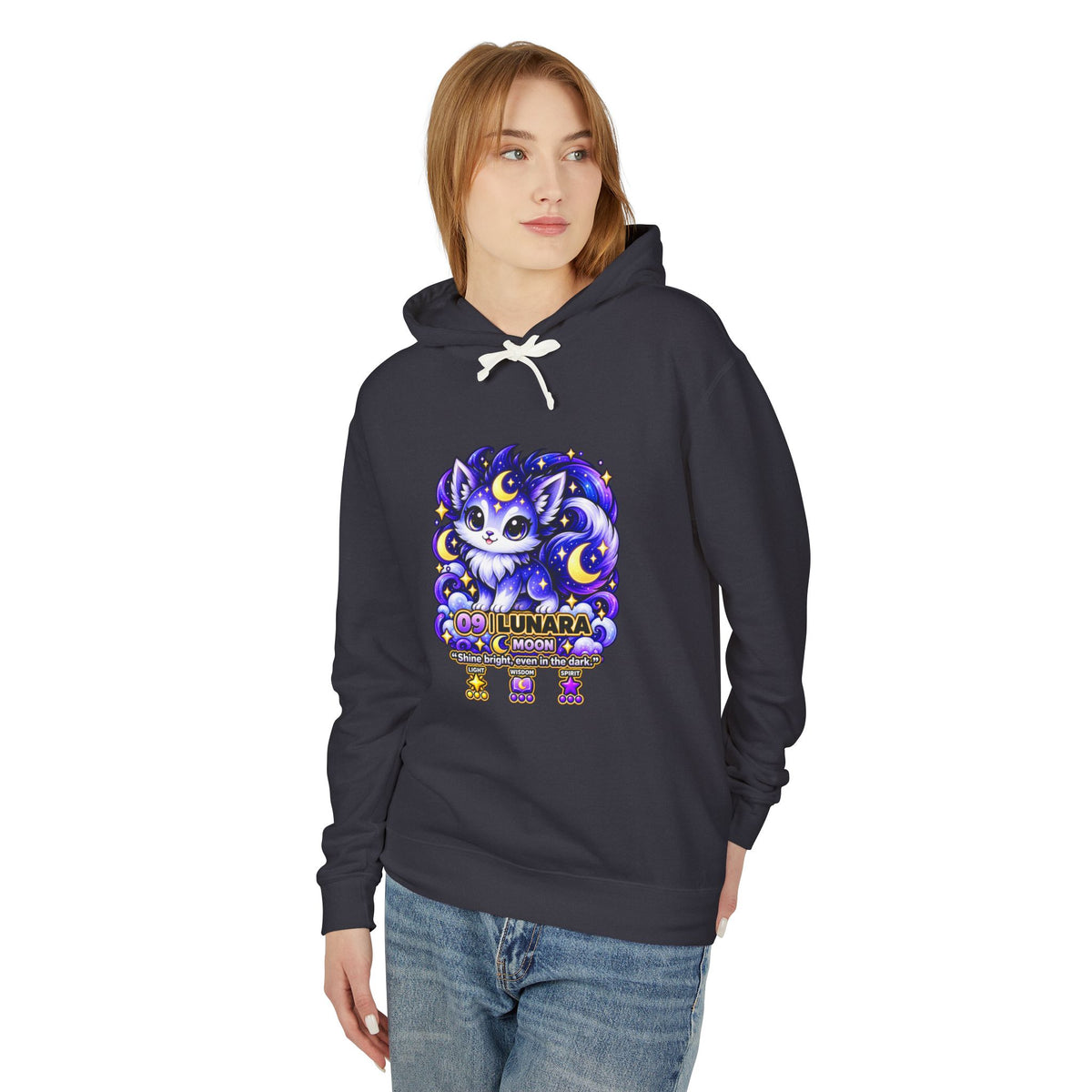 Lunara #09 — Moon | Kawaii Hoodie