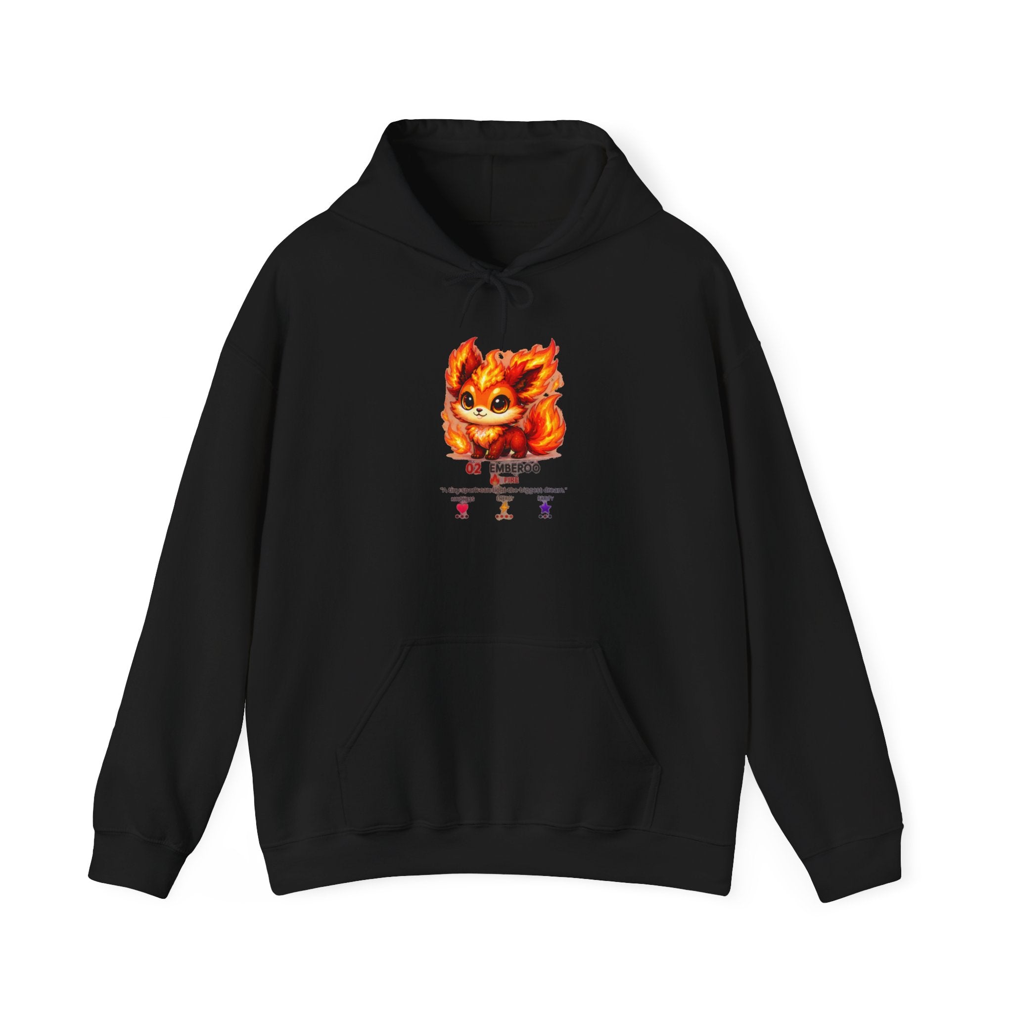 Emberoo #02 — Fire | Kawaii Hoodie