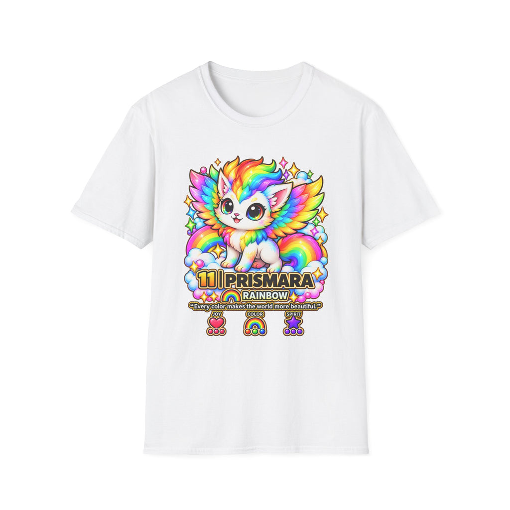 Rainbow Prismara Cute Kitty T‑Shirt