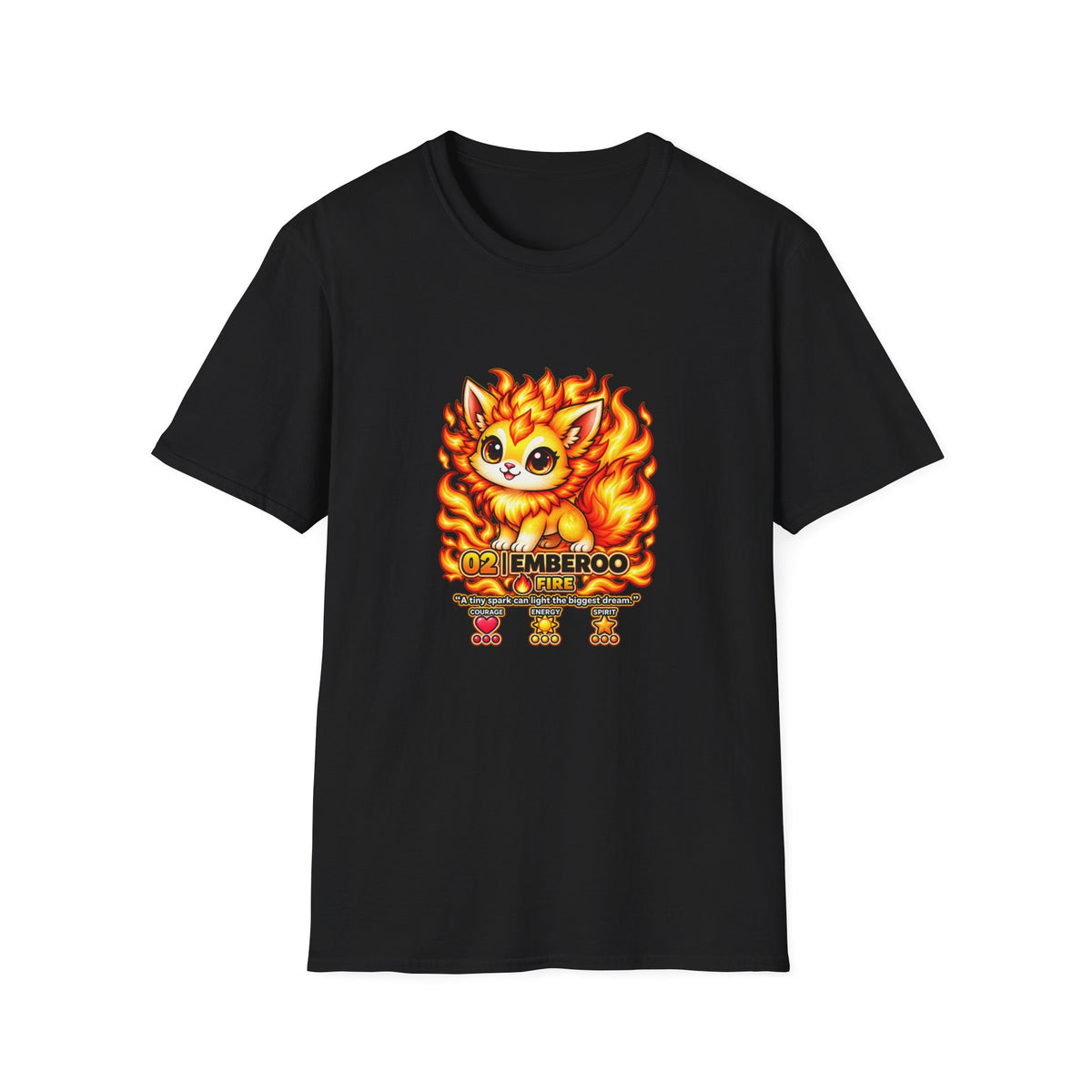 Emberoo #02 — Fire | Kawaii T-Shirt