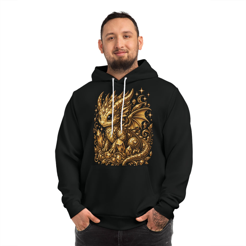 Crystara #12 — Crystal | Black & Gold Collector’s Edition AOP Hoodie
