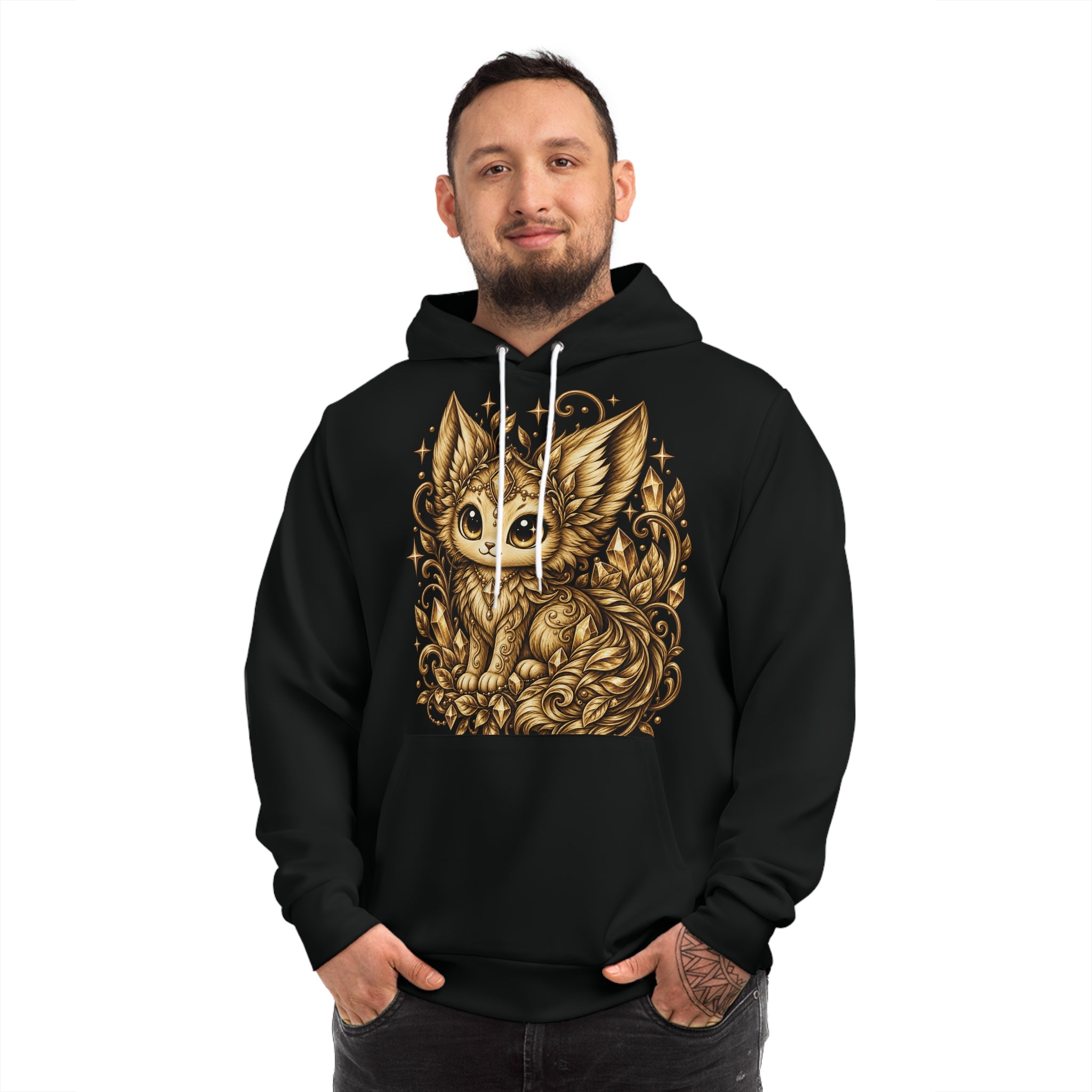 Aquari #03 — Water | Black & Gold Collector’s Edition AOP Hoodie
