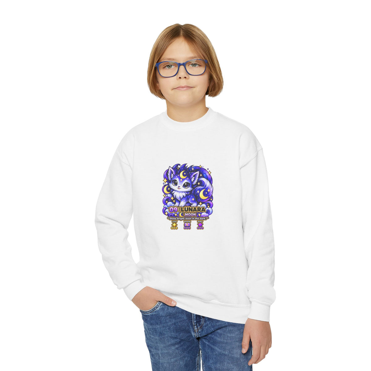 Lunara #09 — Moon | Kawaii Sweatshirt