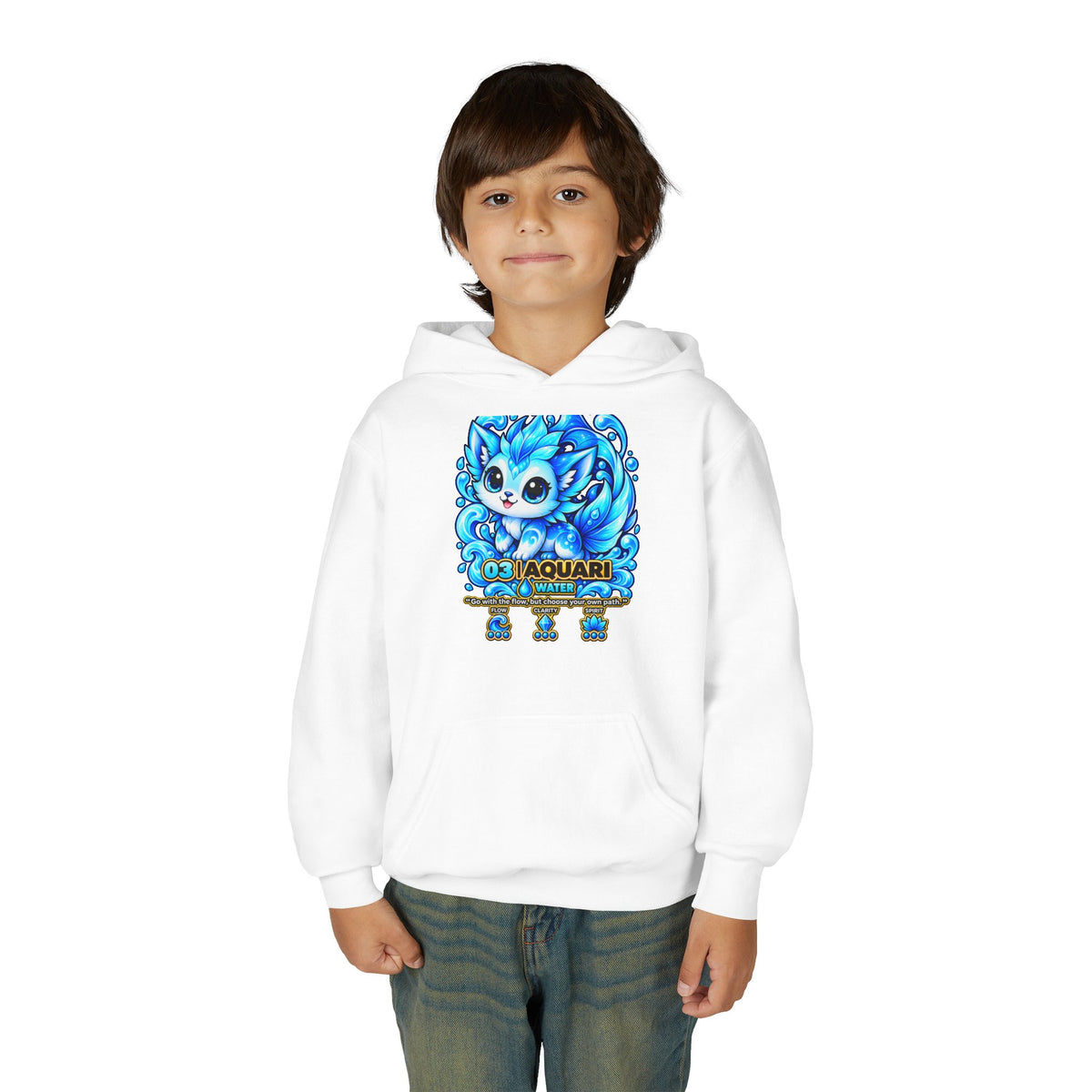 Aquari #03 — Water | Kawaii Hoodie