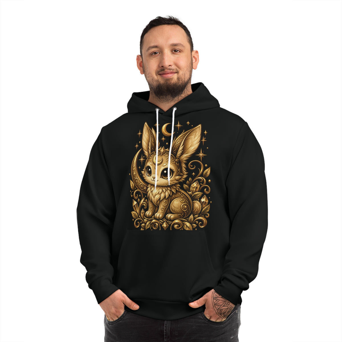 Frostelle #07 — Ice | Black & Gold Collector’s Edition AOP Hoodie