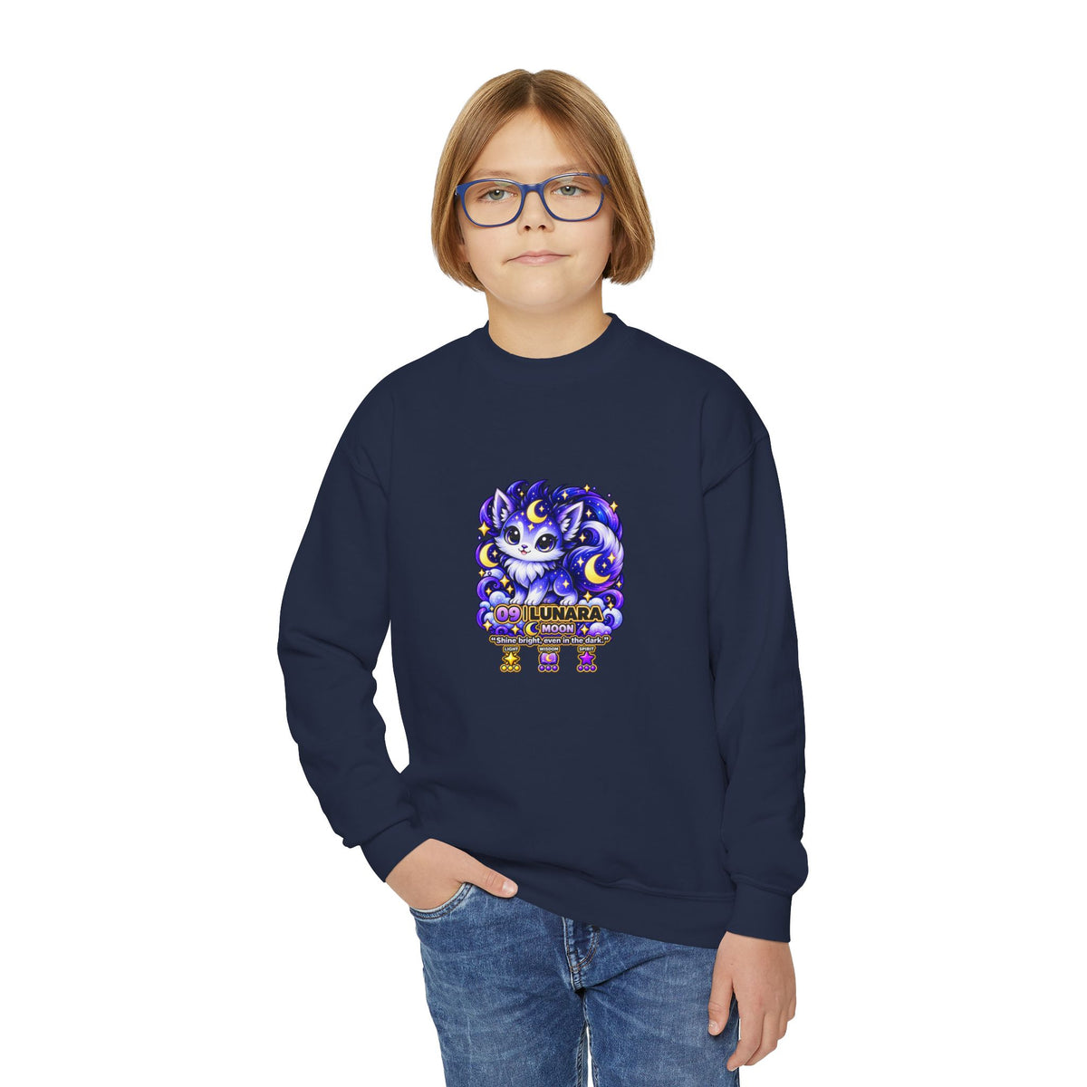 Lunara #09 — Moon | Kawaii Sweatshirt